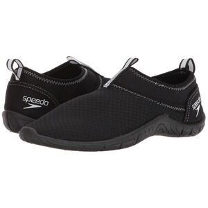Speedo Tidal Cruiser Water Shoes Women Size 9 Black Mesh Slip On 87749136980